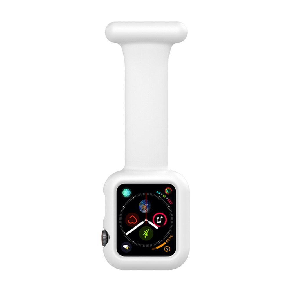 Orologi da infermiere custodia in silicone Apple Watch 40mm bianco