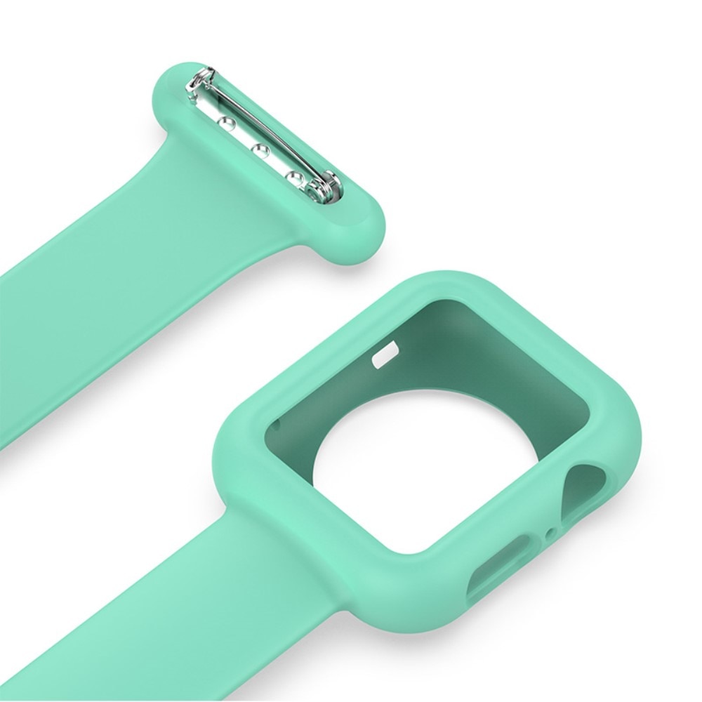 Orologi da infermiere custodia in silicone Apple Watch 38mm verde