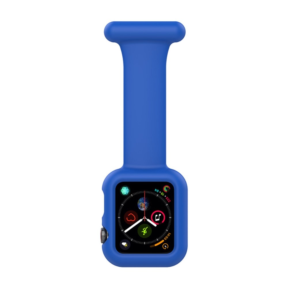 Orologi da infermiere custodia in silicone Apple Watch 41mm Series 9 blu