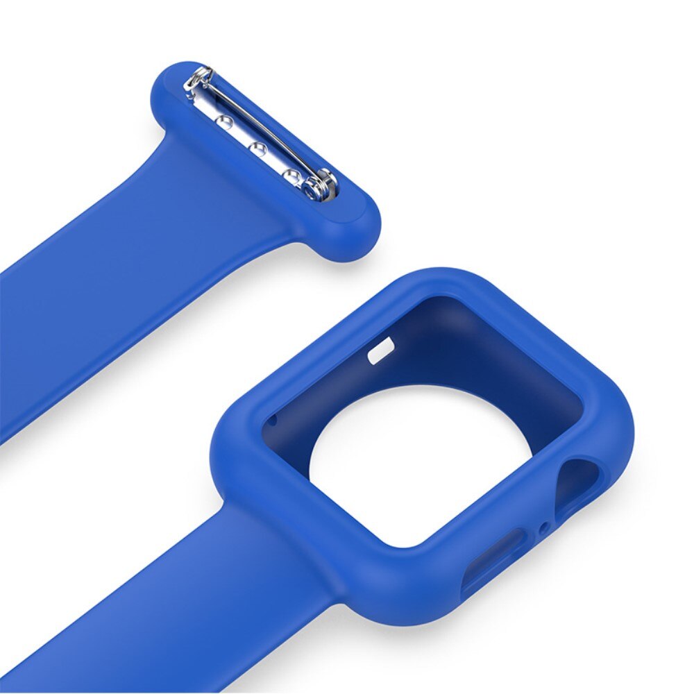 Orologi da infermiere custodia in silicone Apple Watch 40mm blu