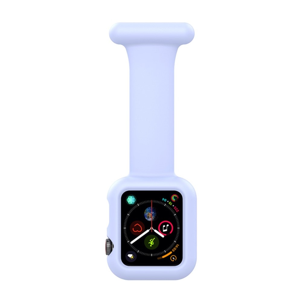 Orologi da infermiere custodia in silicone Apple Watch 41mm Series 7 azzurro