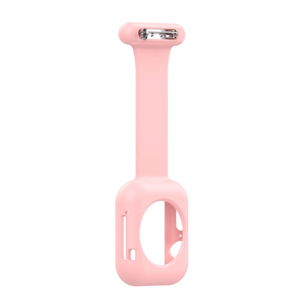 Orologi da infermiere custodia in silicone Apple Watch 44mm rosa