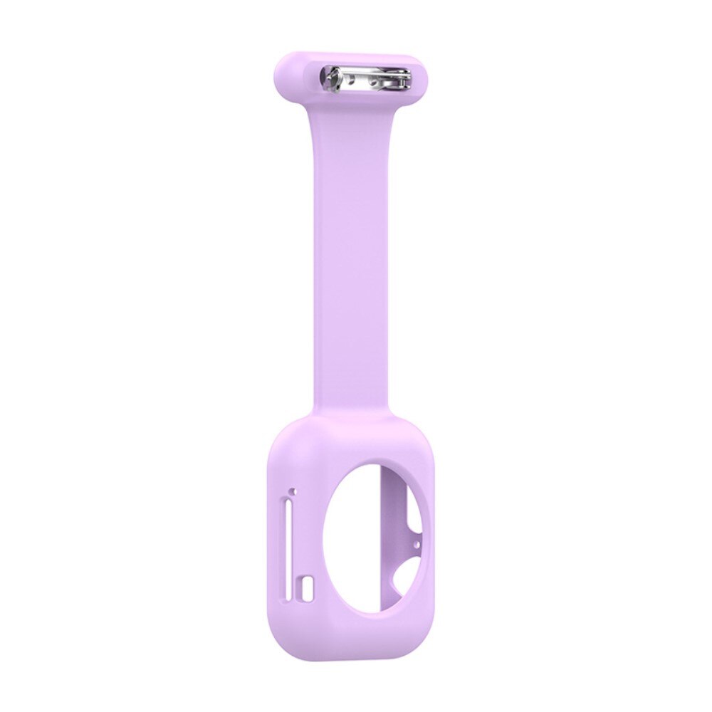 Orologi da infermiere custodia in silicone Apple Watch 44mm viola