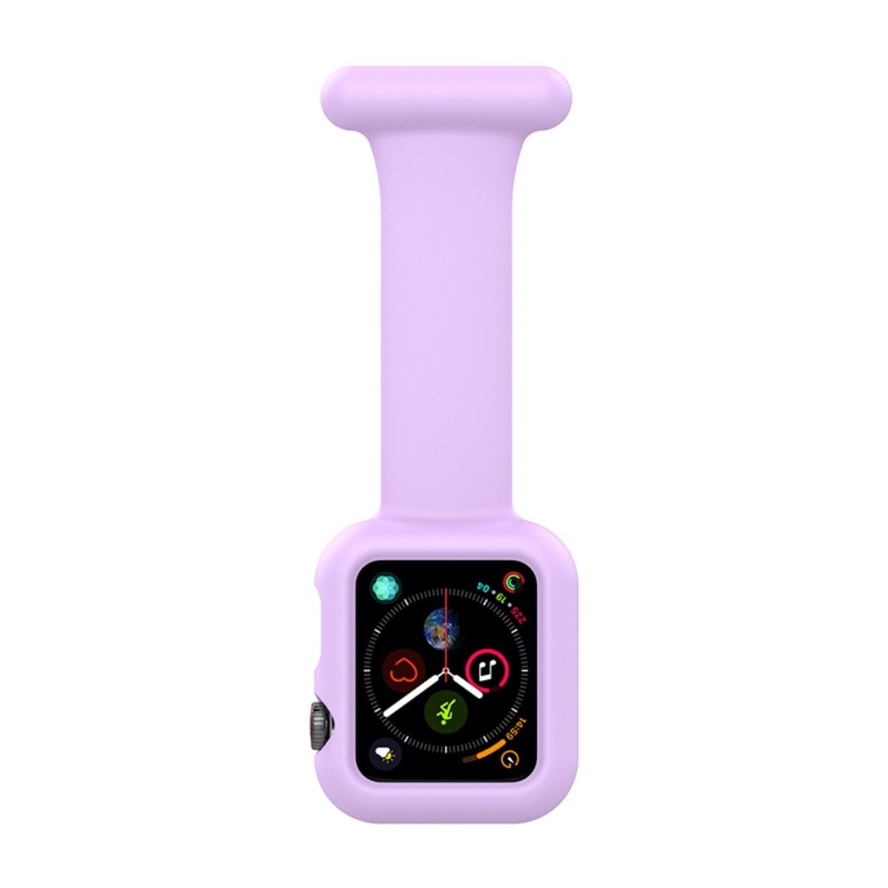 Orologi da infermiere custodia in silicone Apple Watch 44mm viola