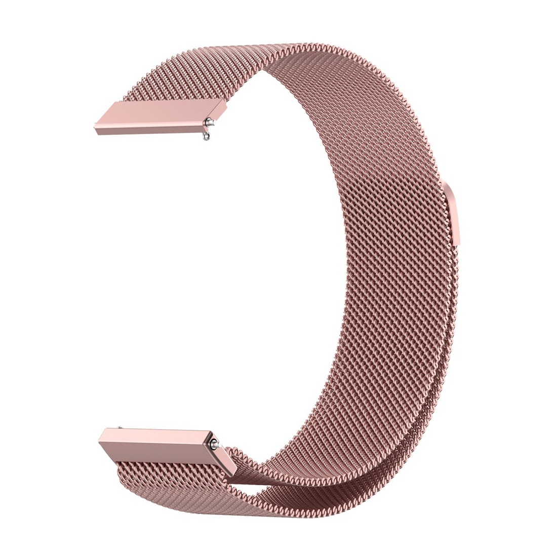 Cinturino in maglia milanese per Universal 22mm, rosa dorato