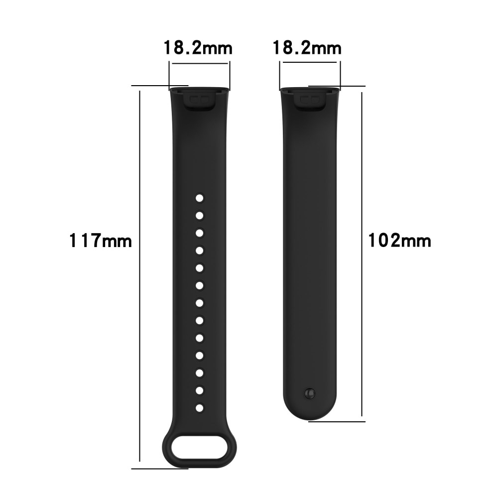 Cinturino in silicone per Xiaomi Redmi Smart Band Pro, nero