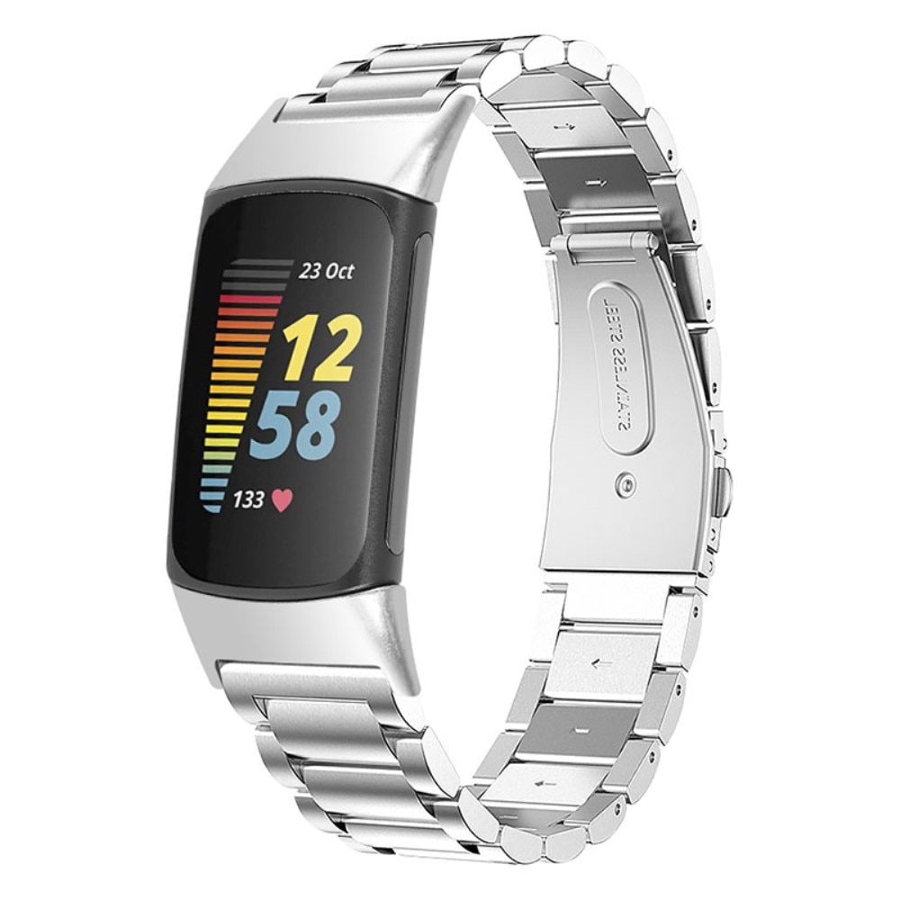 Cinturino in metallo Fitbit Charge 5 D'argento