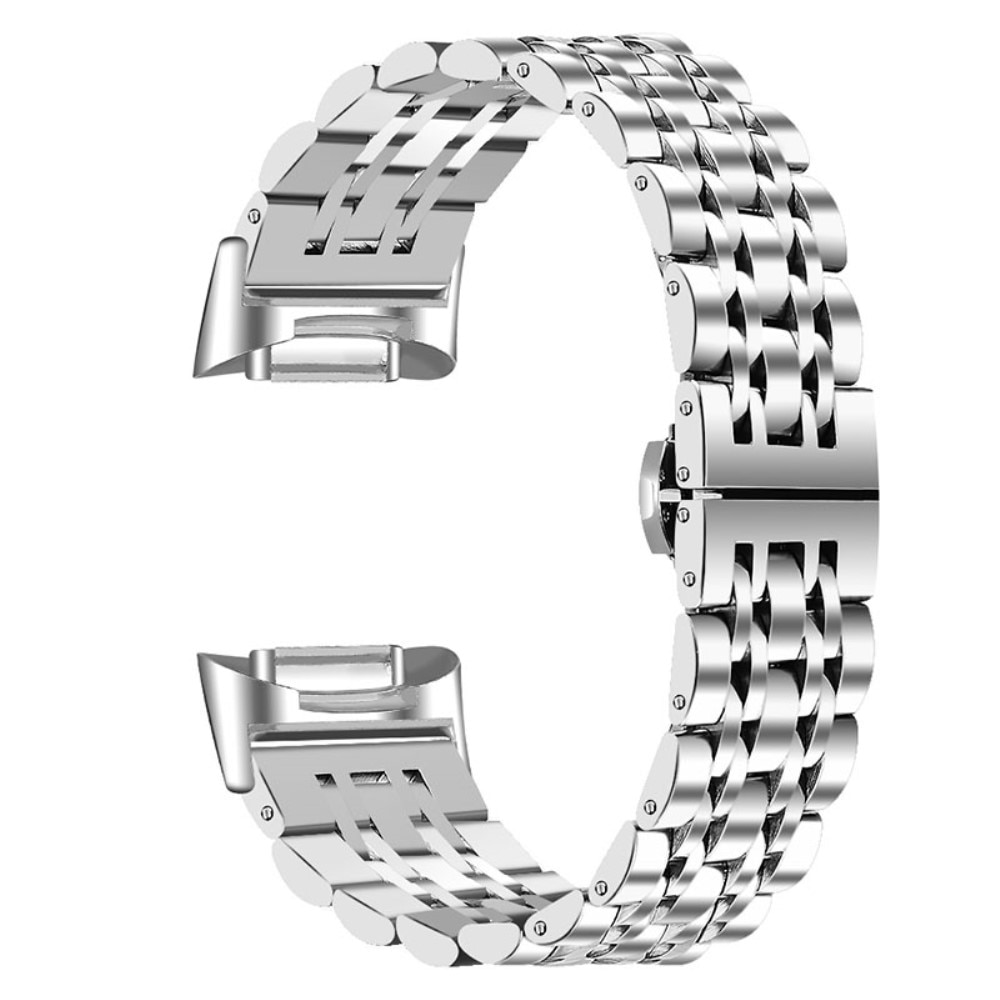 Bracciale in acciaio inossidabile Fitbit Charge 6 D'argento