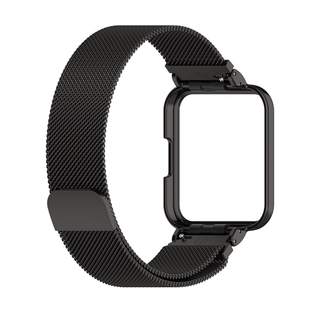 Cinturino con cover milanese per Xiaomi Redmi Watch 2 Lite, nero