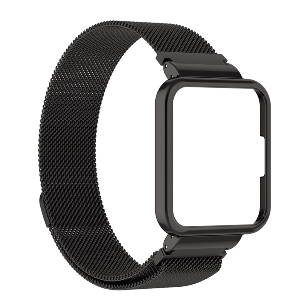 Cinturino con cover milanese per Xiaomi Redmi Watch 2 Lite, nero