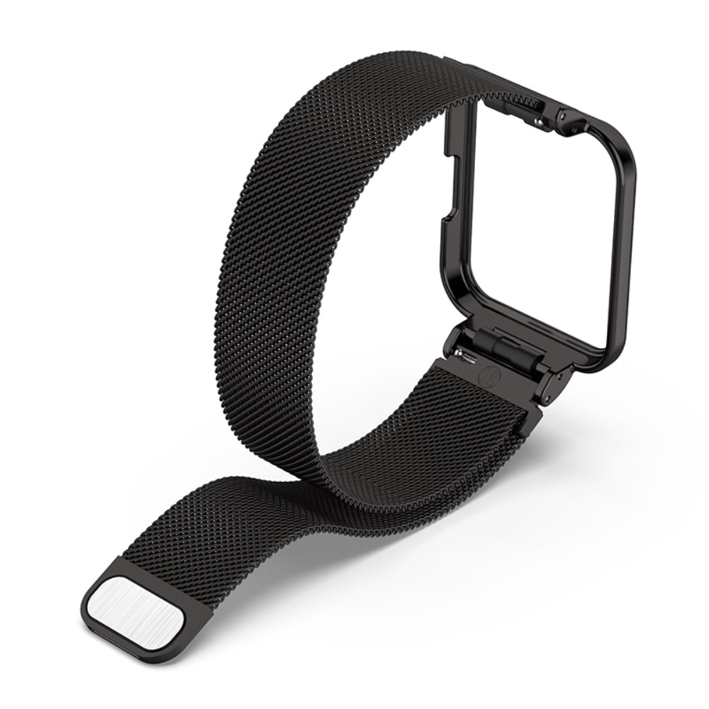 Cinturino con cover milanese per Xiaomi Redmi Watch 2 Lite, nero