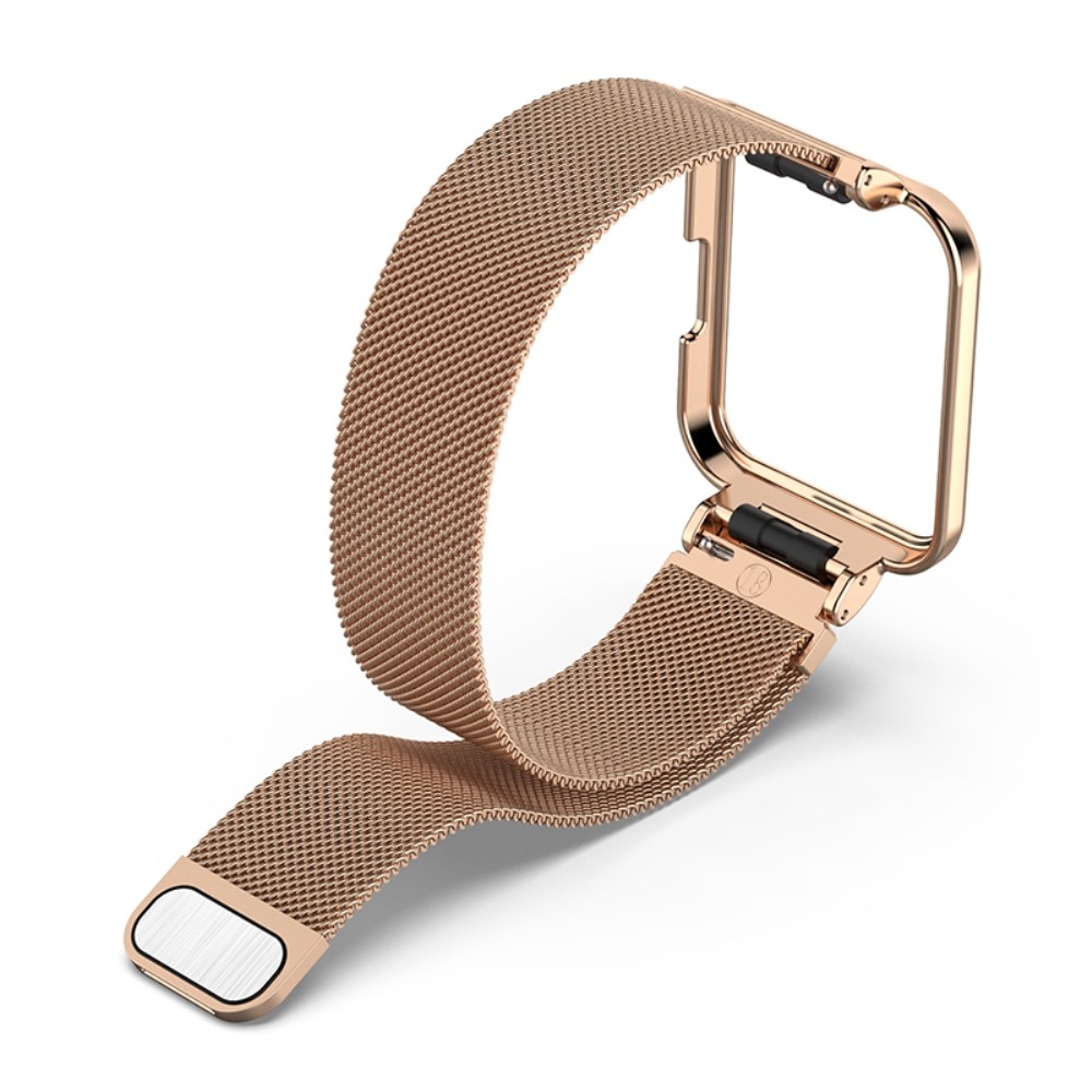 Cinturino con cover milanese per Xiaomi Redmi Watch 2 Lite, oro rosa