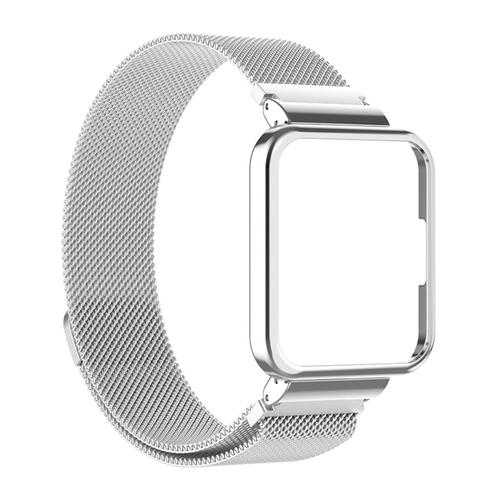 Cinturino con cover milanese per Xiaomi Redmi Watch 2 Lite, d'argento