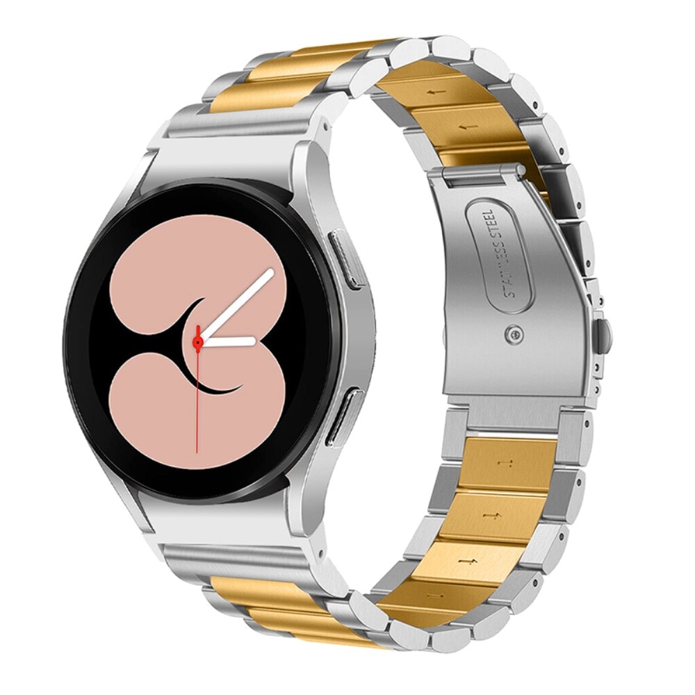 Full Fit Cinturino orologi in metallo Samsung Galaxy Watch 4 44mm, d'argento/oro