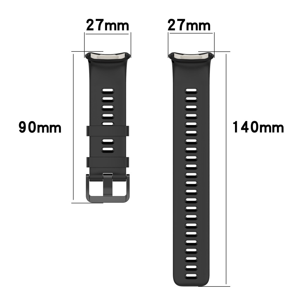 Cinturino in silicone per Polar Vantage V2, nero