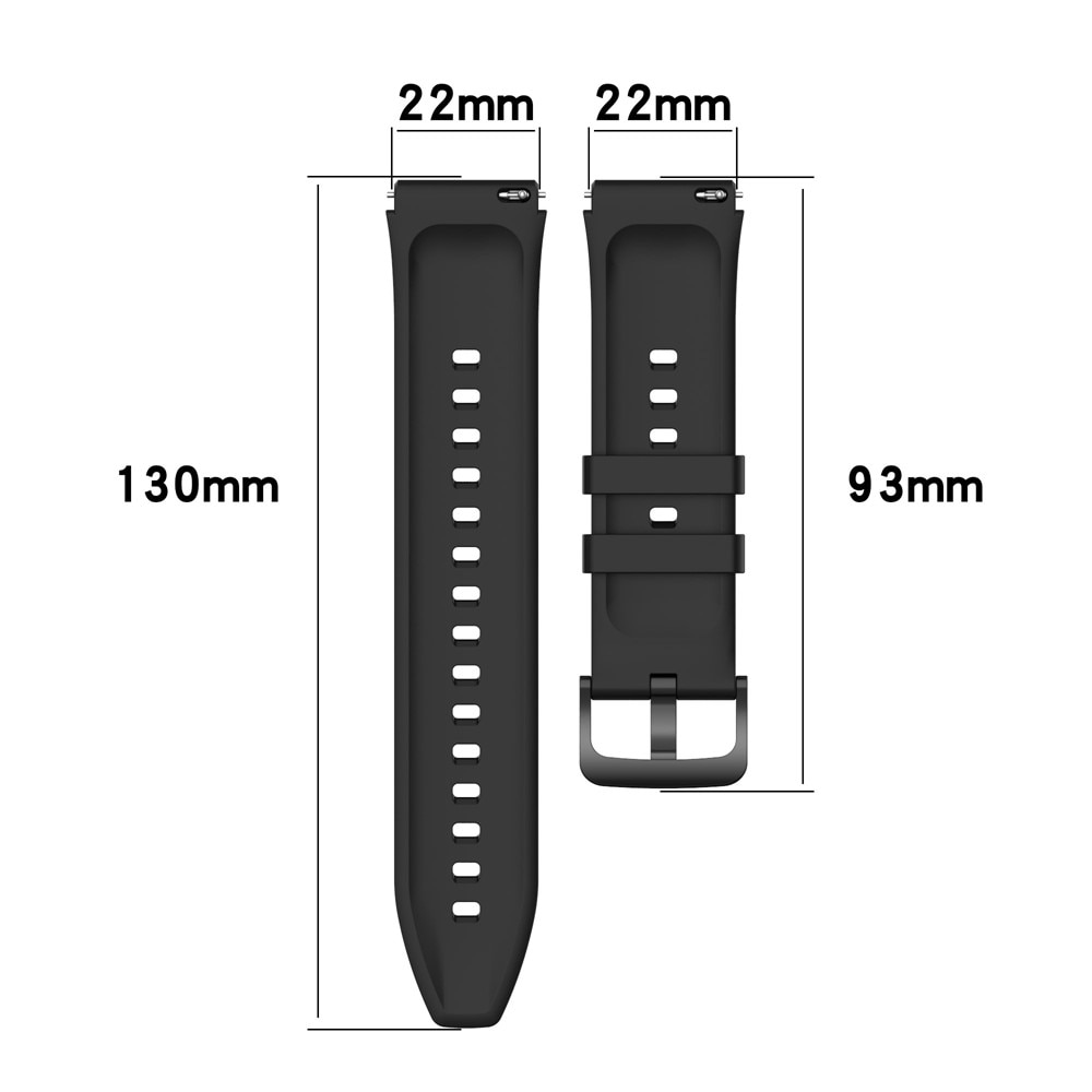 Cinturino in silicone per Xiaomi Watch S1/S1 Active, nero