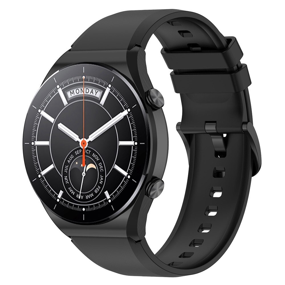 Cinturino in silicone per Xiaomi Watch S1/S1 Active, nero