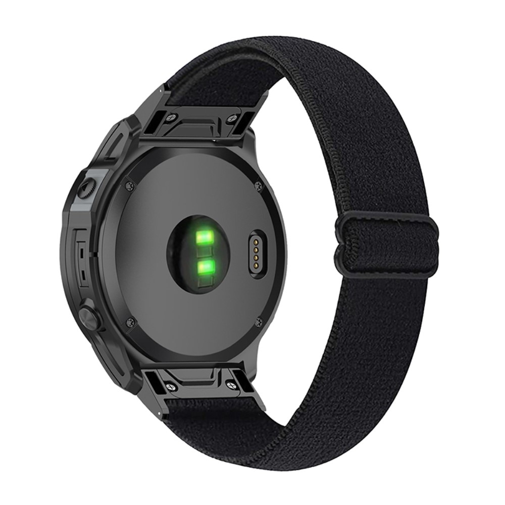 Cinturino in nylon elasticizzato Garmin Fenix 6S Pro nero