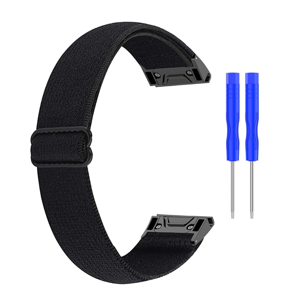 Cinturino in nylon elasticizzato Garmin Fenix 6S Nero