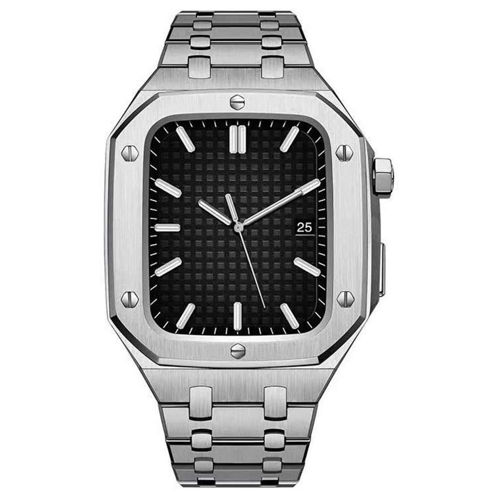 Cinturino Full Metal Apple Watch 45mm d'argento