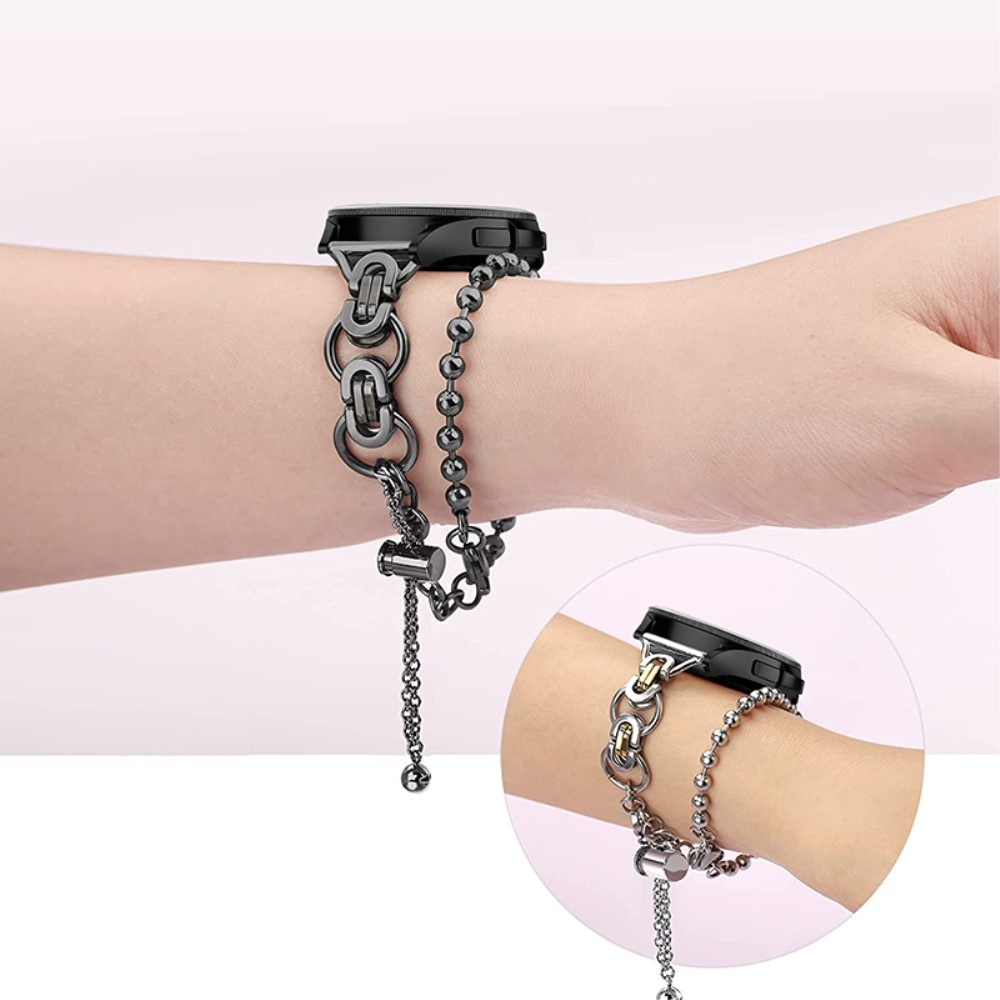 Cinturino in acciaio con perle Samsung Galaxy Watch 5 Pro 45mm Nero