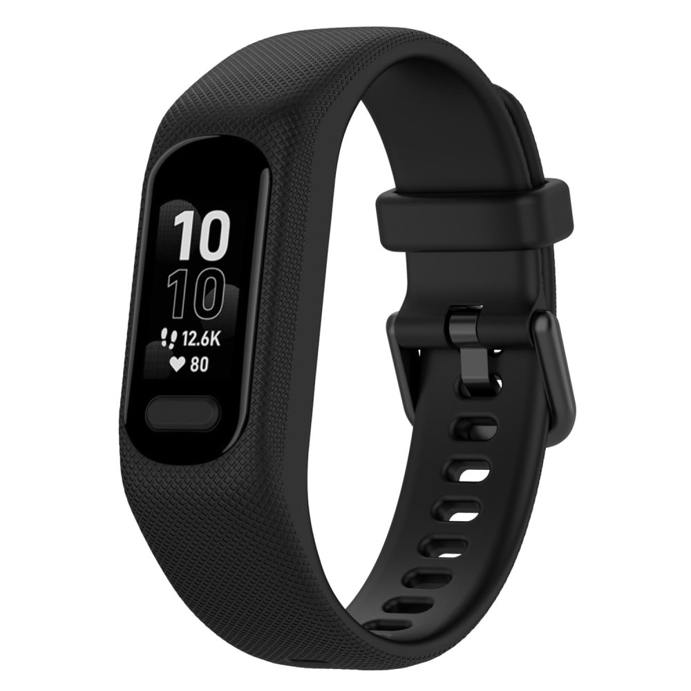 Cinturino in silicone per Garmin Vivosmart 5, Nero