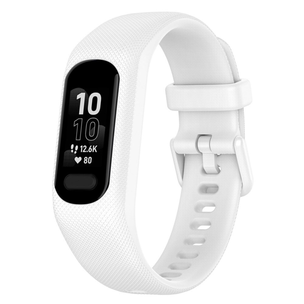 Cinturino in silicone per Garmin Vivosmart 5, bianco