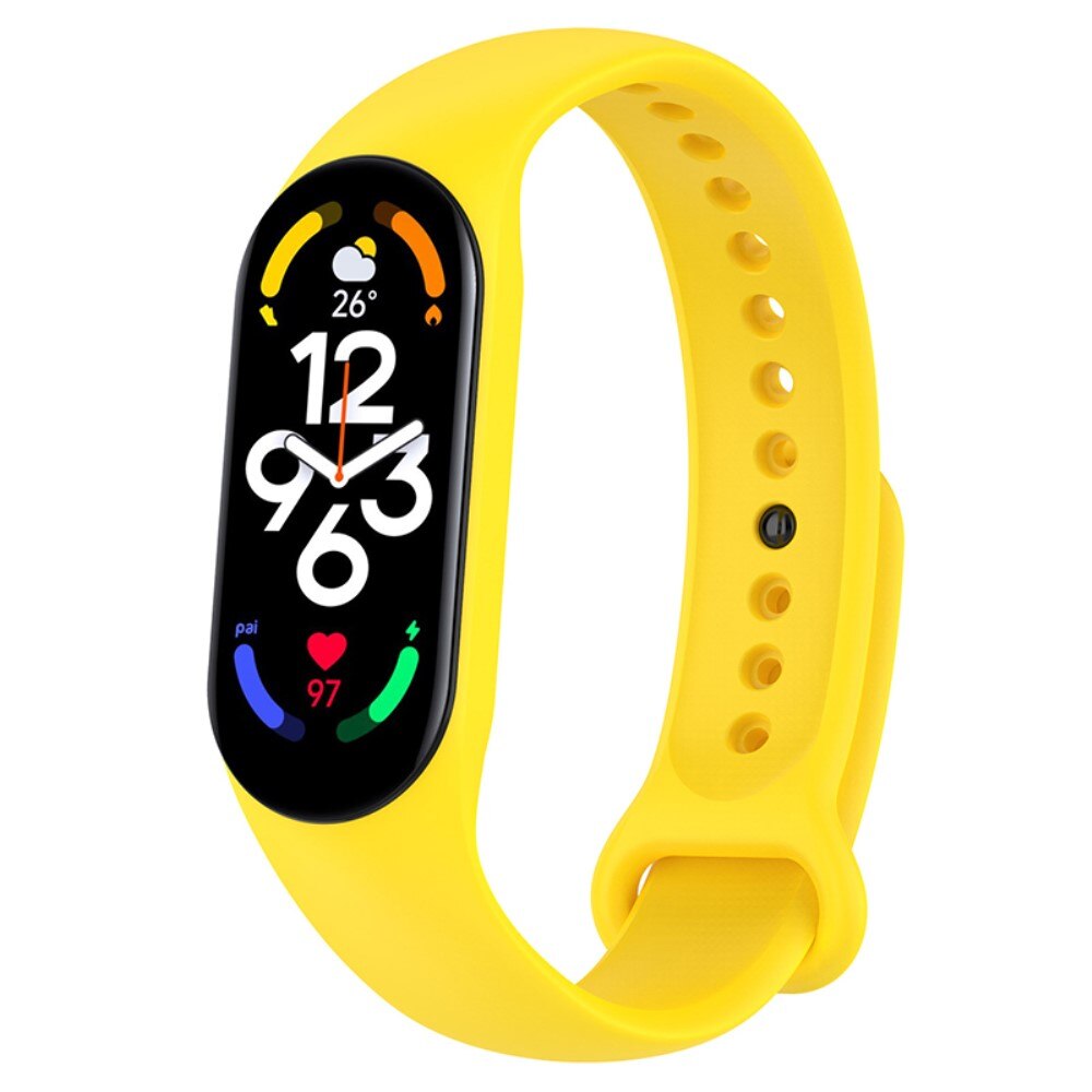 Cinturino in silicone per Xiaomi Mi Band 7, giallo