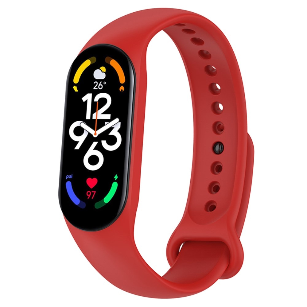 Cinturino in silicone per Xiaomi Mi Band 7, rosso