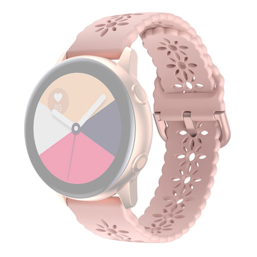 Cinturino in silicone fiore Samsung Galaxy Watch 4 40mm Rosa