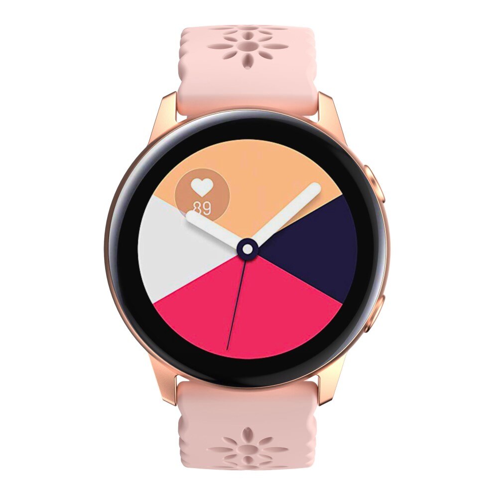 Cinturino in silicone fiore Samsung Galaxy Watch 5 44mm Rosa