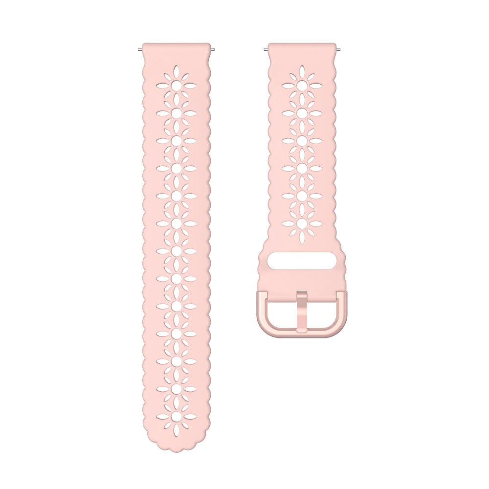 Cinturino in silicone fiore Universal 20mm rosa