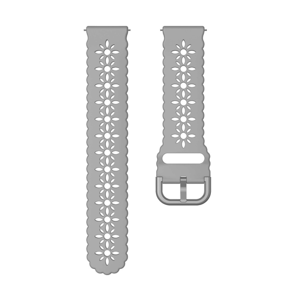 Cinturino in silicone fiore Samsung Galaxy Watch 4 Classic 46mm grigio