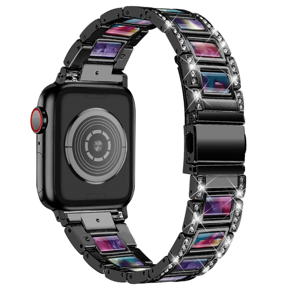 Cinturino di diamanti Apple Watch SE 44mm Black Space