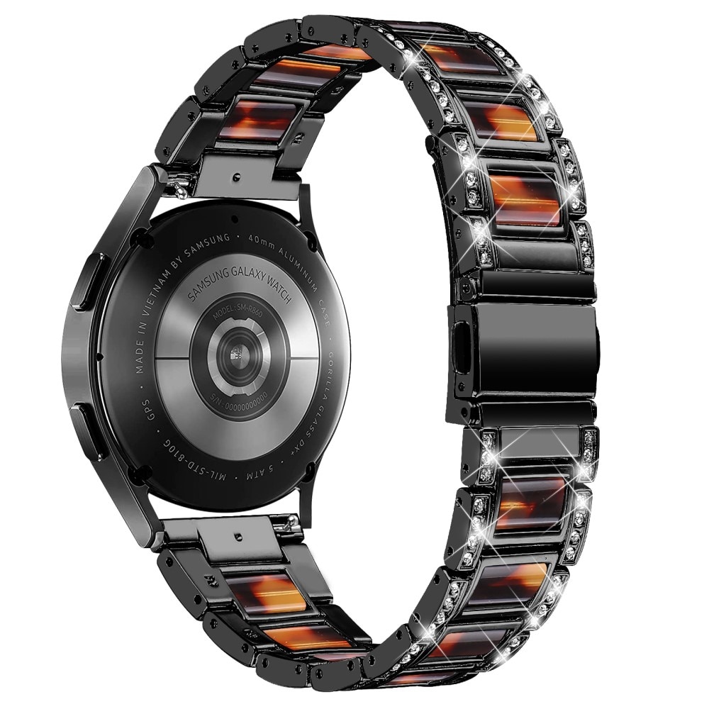 Cinturino di diamanti Samsung Galaxy Watch 5 Pro 45mm Black Coffee