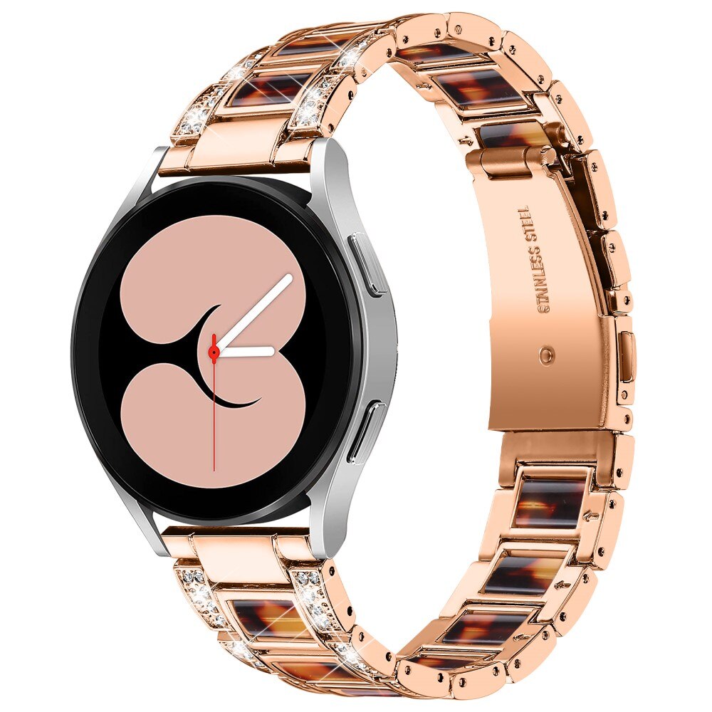 Cinturino di diamanti Samsung Galaxy Watch 5 40mm Rosegold Coffee