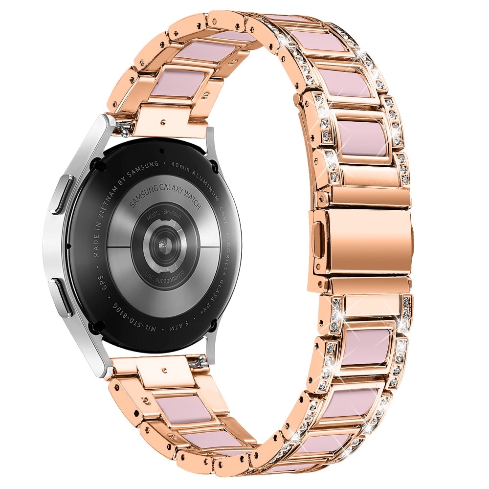 Cinturino di diamanti Samsung Galaxy Watch 6 40mm Rosegold Rose