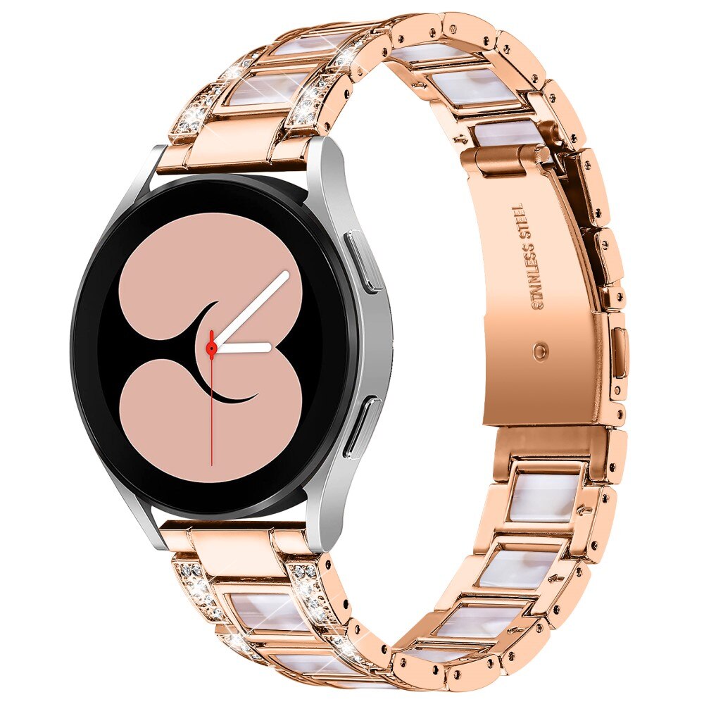 Cinturino di diamanti Samsung Galaxy Watch 5 40mm Rosegold Pearl