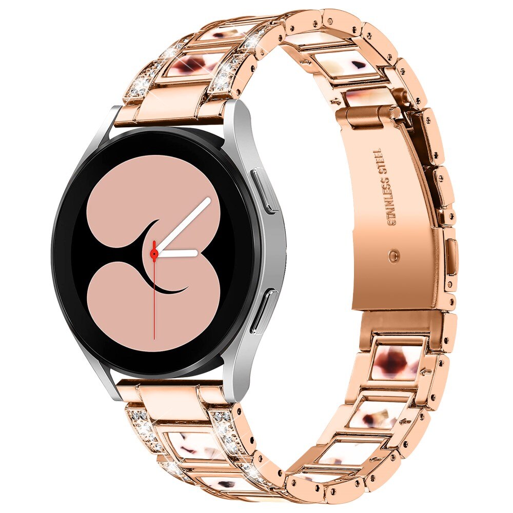 Cinturino di diamanti Samsung Galaxy Watch 4 40mm Rosa Nougat