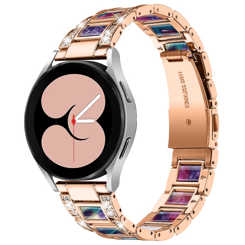 Cinturino di diamanti Samsung Galaxy Watch 4 40mm Rosa Space