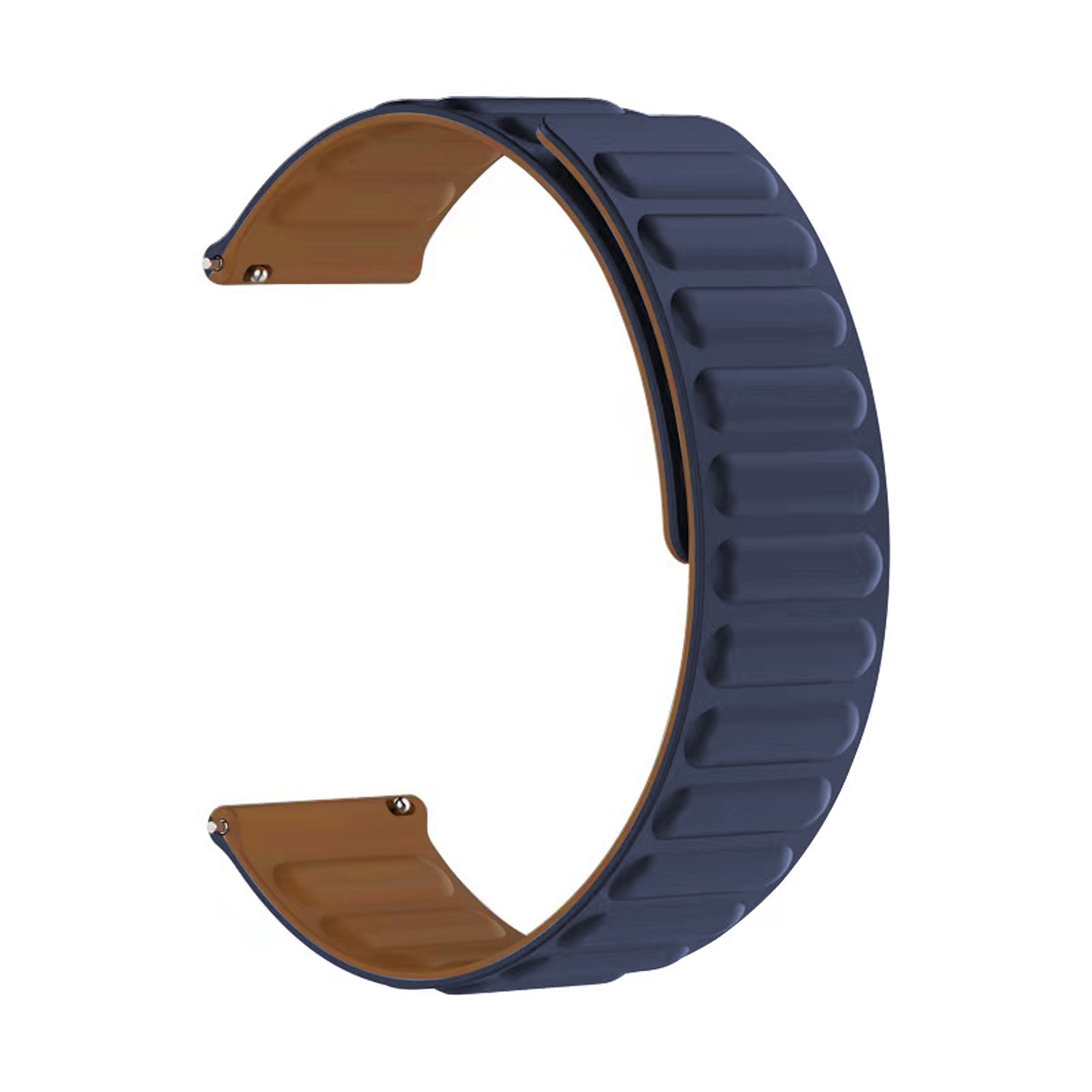 Cinturino magnetico in silicone Universal 20mm blu scuro