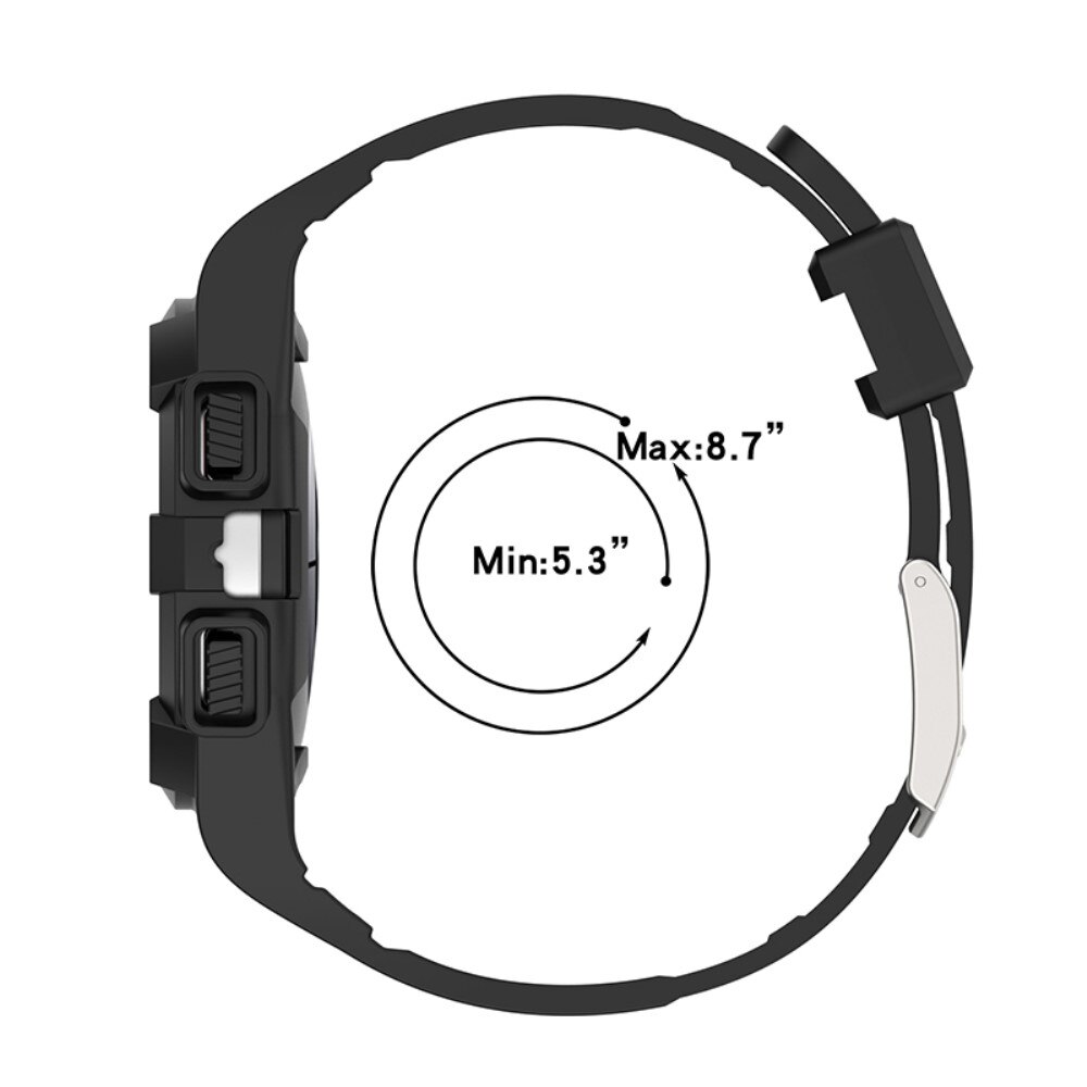 Cinturino con cover Avventura Samsung Galaxy Watch 4 44mm Nero