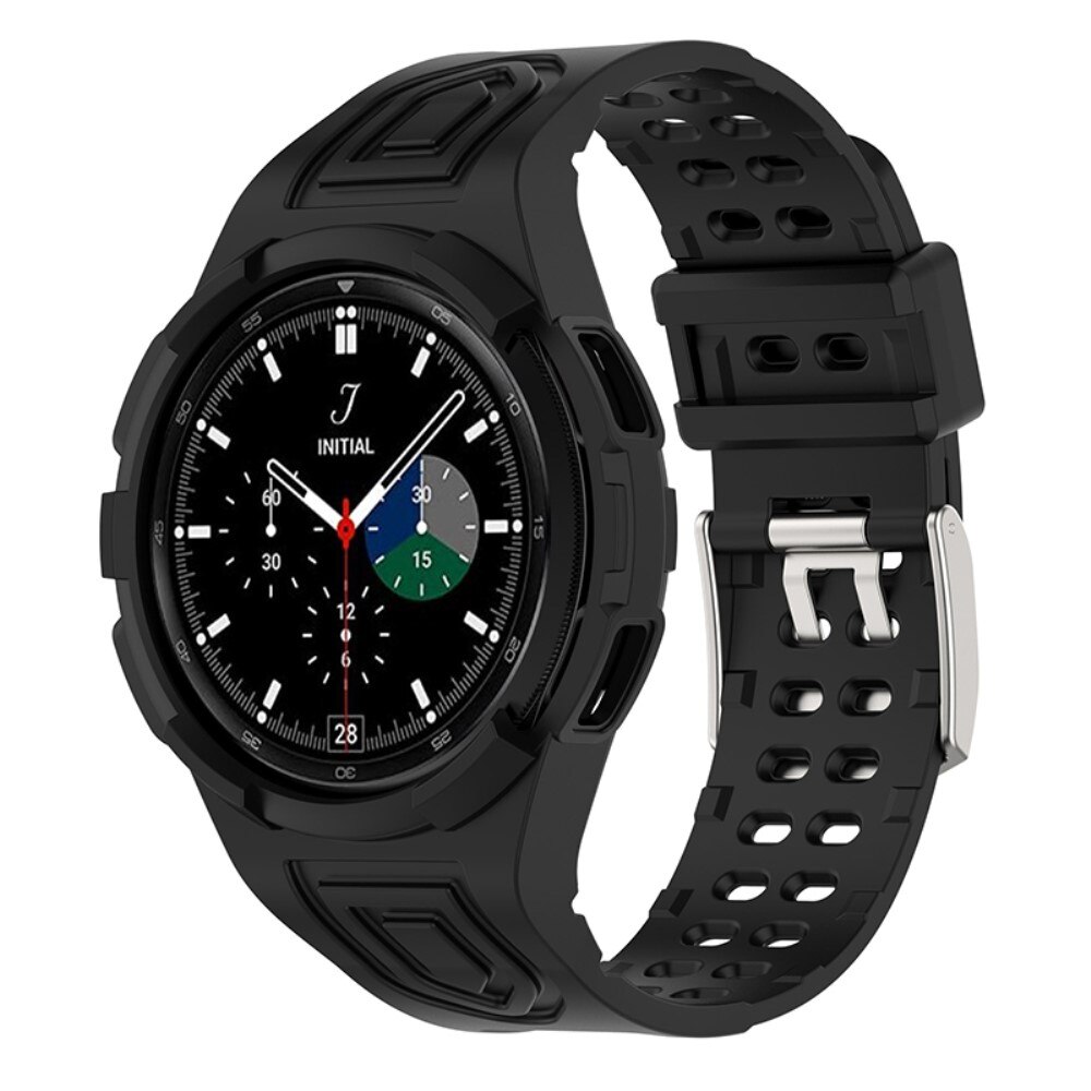 Cinturino con cover Avventura Samsung Galaxy Watch 4 Classic 46mm Nero