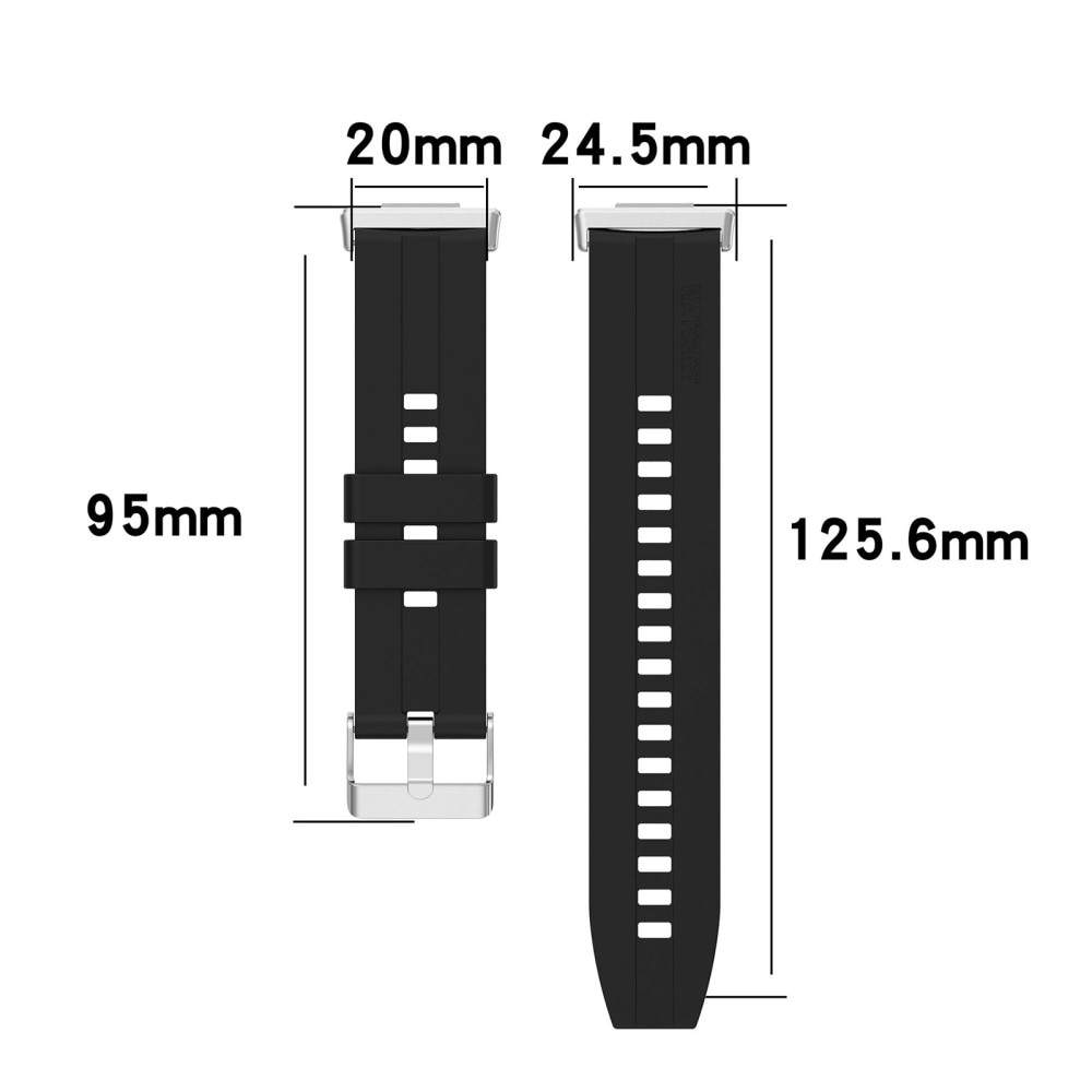 Cinturino in silicone per Huawei Watch Fit 2, nero