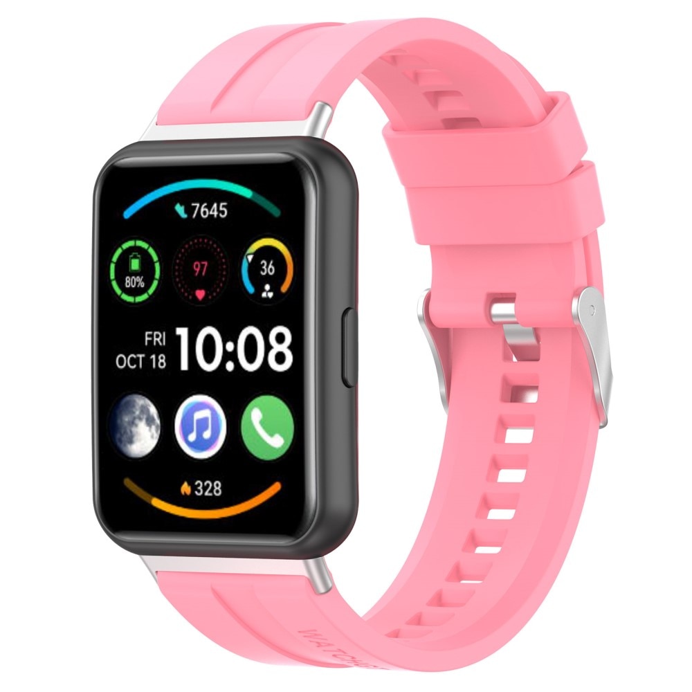 Cinturino in silicone per Huawei Watch Fit 2, rosa