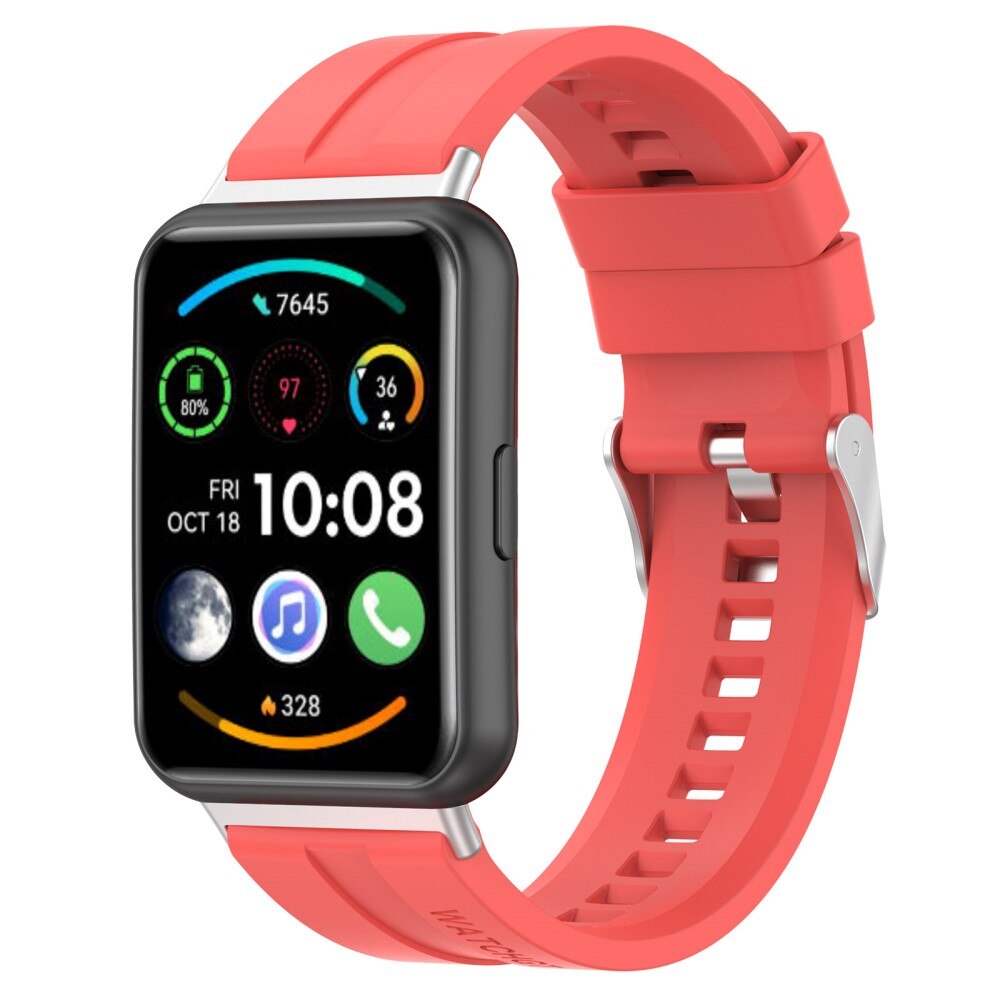 Cinturino in silicone per Huawei Watch Fit 2, Rosso