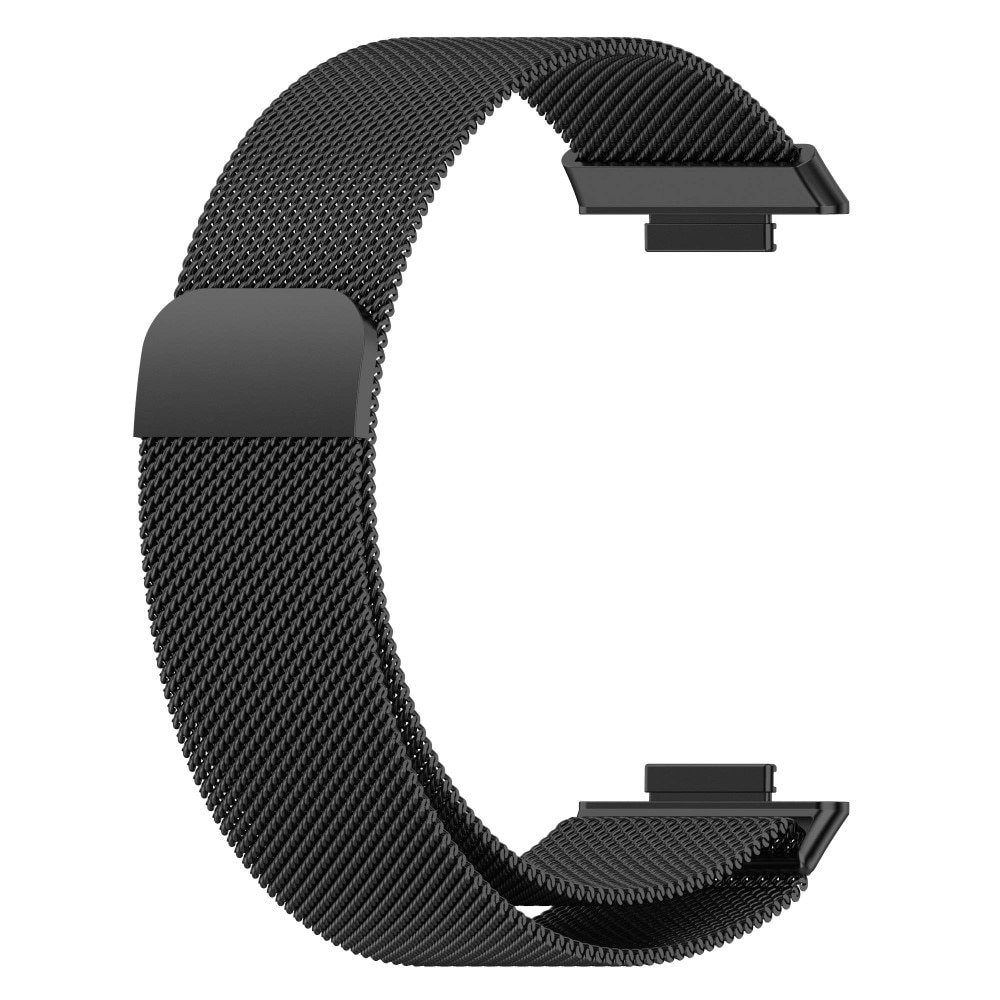 Cinturino in maglia milanese per Huawei Watch Fit 2, Nero
