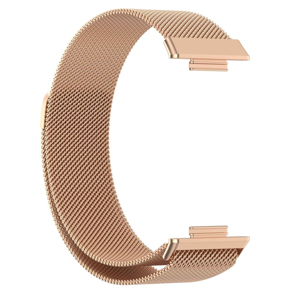 Cinturino in maglia milanese per Huawei Watch Fit 2, oro rosa