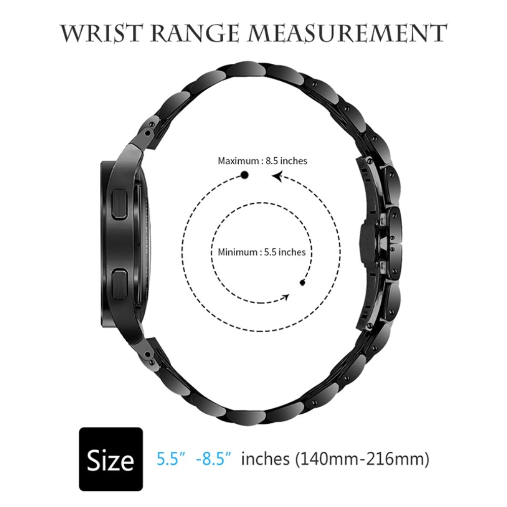Cinturino in metallo Business Samsung Galaxy Watch 4 Classic 46mm, nero