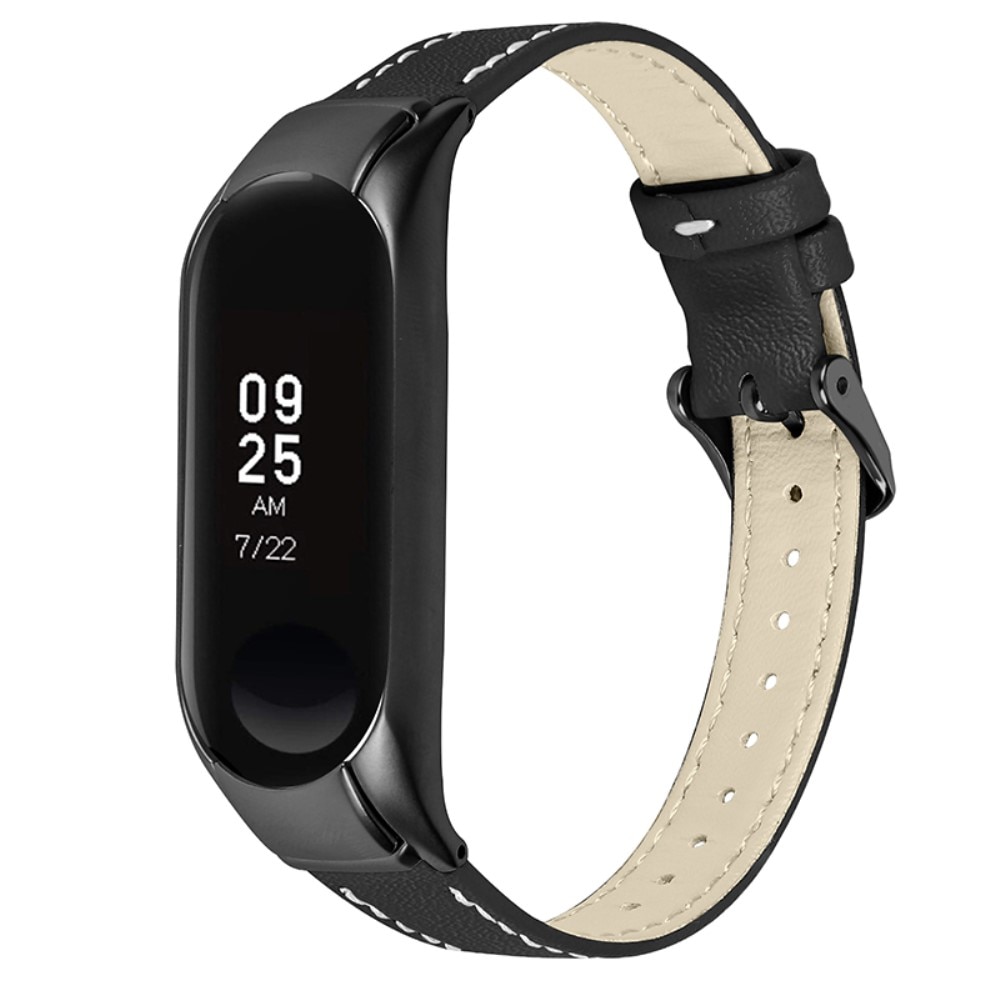 Cinturino in pelle Xiaomi Mi Band 7 Nero